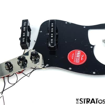Fender Squier Classic Vibe '70s Jazz Bass, LOADED PICKGUARD Guitar, Black image 1