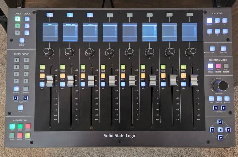 Solid State Logic SSL UF8 DAW Controller 2021 - Present - Black image 1