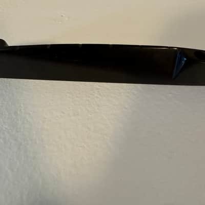 Custom Built Jazz guitar bridge - Polished ebony image 4