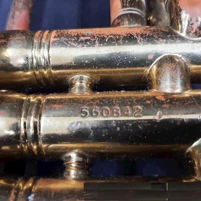 King Cleveland 600 Bb Trumpet Brass with Case, Good Playing Condition image 7