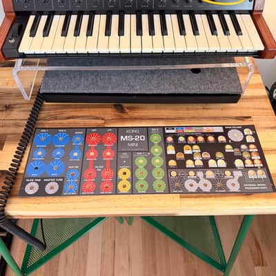 Oversynth Overlay for Korg MS-20 Mini - 2026 - Multi-Colored, Dark Map