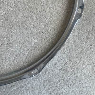 Ludwig 13” 8 hole snare drum or Tom steel hoop 70s 80s - Chrome image 12