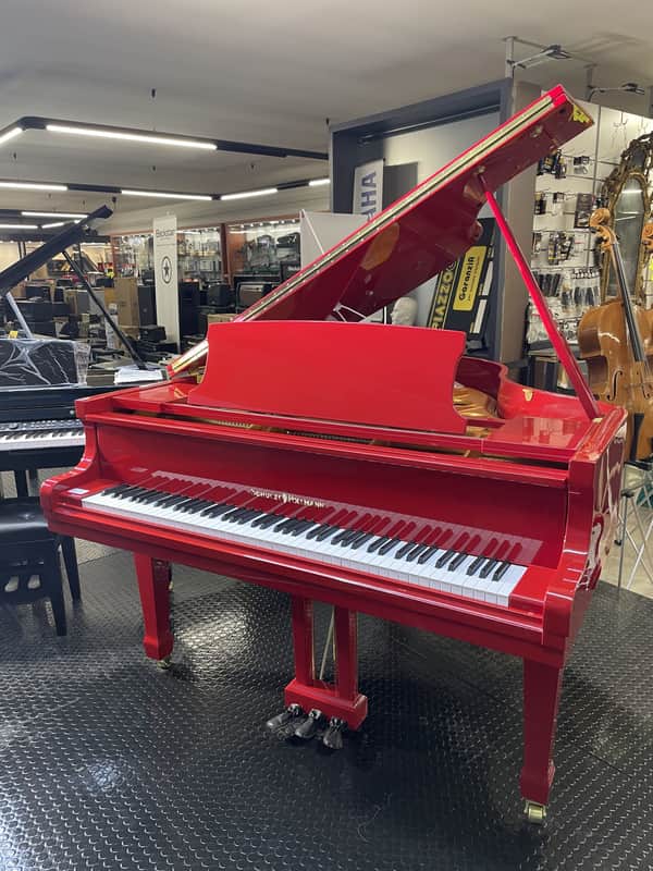 SCHULZE POLLMANN PIANOFORTE A MEZZA CODA S160 ROSSO image 1