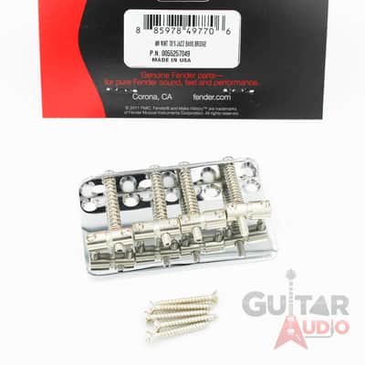 Genuine Fender '75 Vintage Reissue 70s Precision/P Jazz Bass Bridge with Screws image 3