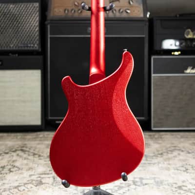PRS S2 Vela Semi-Hollow Satin Electric Guitar - Red Apple Metallic with Gig Bag image 7
