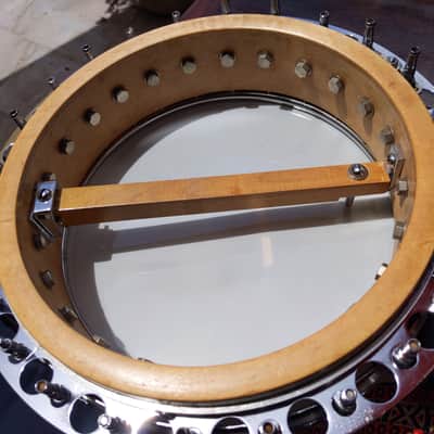 Vega 5 string 1970's Natural inlay Resonator MOP image 10