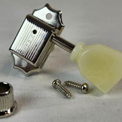 Gibson Single "Bass" Side Vintage Deluxe Reissue Tunning Machine Head, Nickel image 2