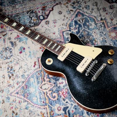 2025 Gibson Custom Shop Les Paul 56' Murphy Lab Ultra Light Aged Black Sparkle image 13