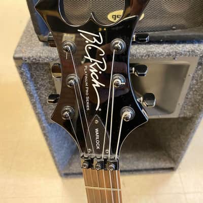 B.C. Rich Platinum Pro Series Warlock BLK BLACK image 2