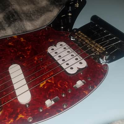 Custom Cobain Skystang Mustang Mim Fender Neck Sonic Blue image 9