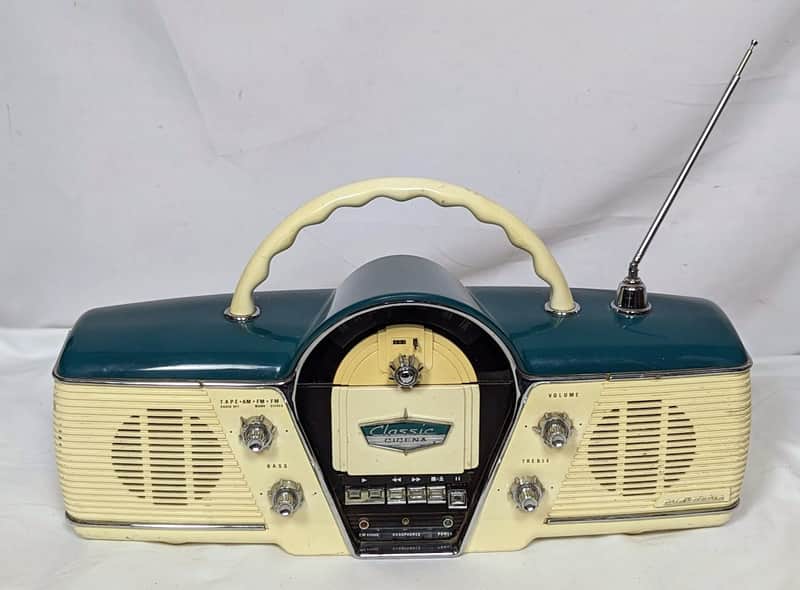 Cicena Classic Overdrive 261 Portable AM/FM Radio Cassette Player Dashboard - Boombox image 1