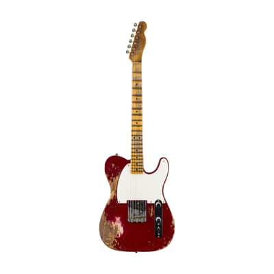Fender Custom Shop 2024 Limited Edition 1950s "Cocked Wah" Pine Esquire Electric Guitar - Aged Cimarron Red, Super Heavy Relic image 2