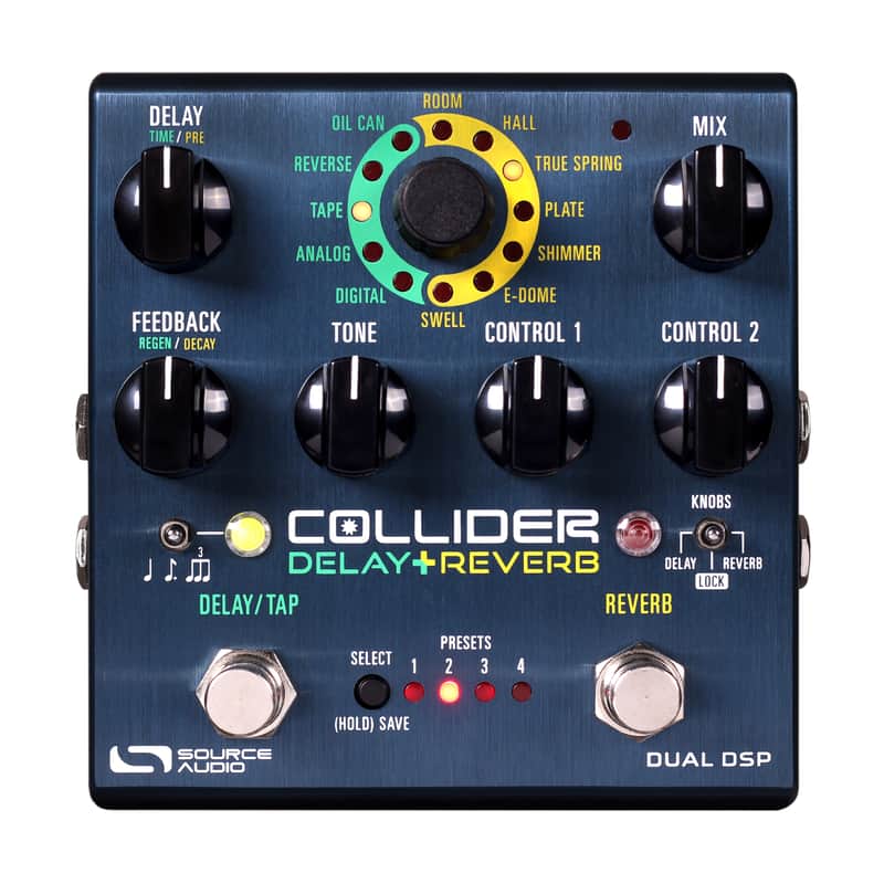 Source Audio Collider Stereo Delay+Reverb Effects Pedal image 1