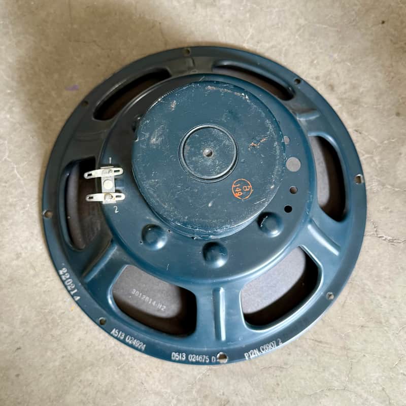 Jensen P12-N 12” 8 ohm Alnico guitar speaker 1962 teal Green original vintage USA fender P-12N image 1