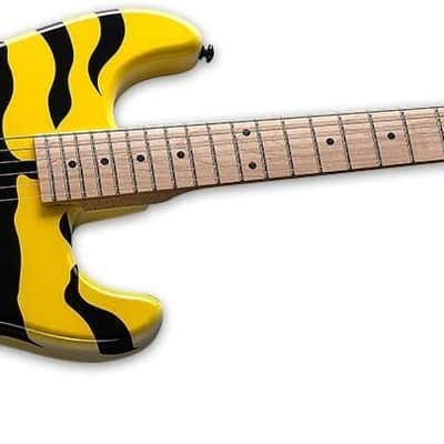 Mint ESP LTD George Lynch GL-200MT Electric Guitar, Yellow Tiger Stripes Finish image 3