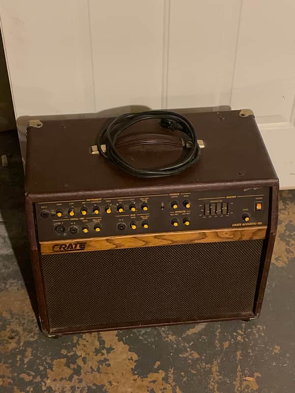 Crate CA125 125-Watt 2x8" Acoustic Guitar Combo with Tweeter 2000s - Brown image 1