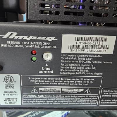 Ampeg PF-20T Portaflex 20-Watt Tube Bass Amp Head 2015 - Present - Black image 5