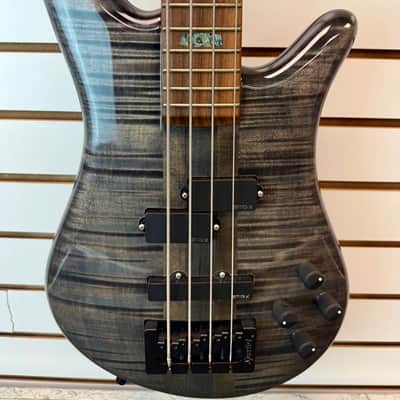 Spector NS-2 4 String Bass Made In USA, Transparent Grey with Hardshell Case - Pre Owned image 4