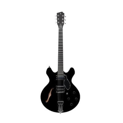 Stagg Silveray 533 Chambered Maple Body, Black image 6