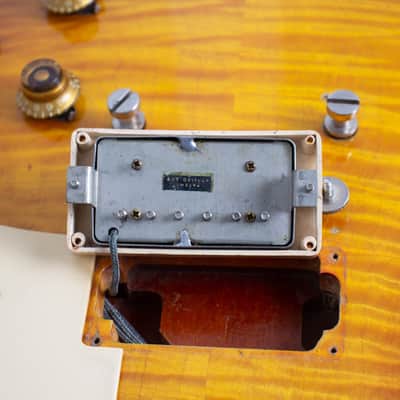 Gibson  Les Paul Standard Solid Body Electric Guitar (1959), ser. #9-1854, original brown hard shell case. image 12