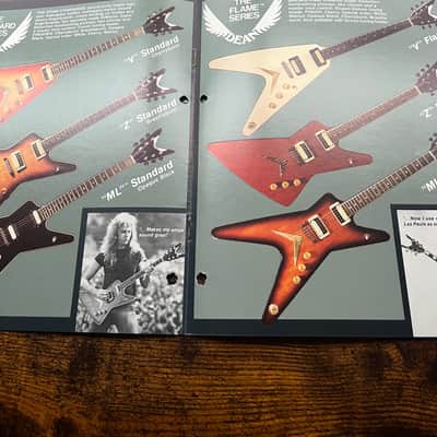 1990’s Dean Guitars Color Catalog Advertisement Dean image 3