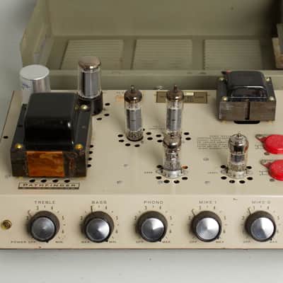 Newcomb Pathfinder Model E-20 w/ Jensen Imperial Reproducer CA-12 Speaker Owned and Used by Tom Verlaine Head and Cabinet Amplifier, c. 1940s/1965. image 9
