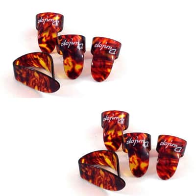 Dunlop Picks  2 Thumb & 6 Finger  Shell  Large  9020TP