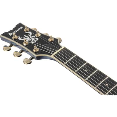 Ibanez Artcore Expressionist AMH90-PBM 6-String Hollow Body Electric Guitar with Macassar Ebony Fretboard, Right-Handed, Prussian Blue Metallic image 4