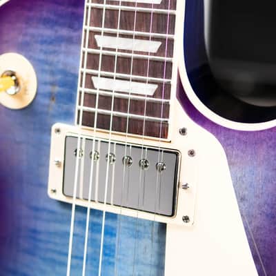 Gibson Les Paul Standard 50s Figured Top Electric Guitar - Blueberry Burst with Hardshell Case image 9