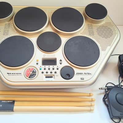 Yamaha DD-55c electronic table-top drum set w. pedals, sticks &  ac adapter image 2