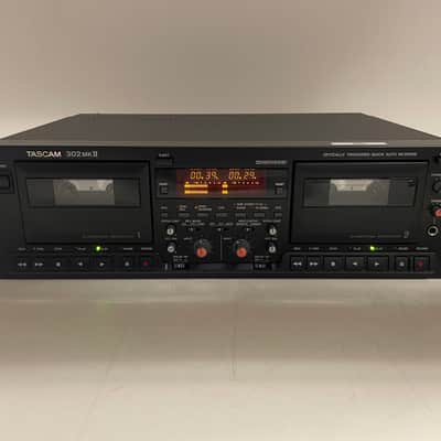 Tascam - 302 MK2 - Double Cassette Deck - 2-Head - Serviced (New Belts) - 19" Rack image 2