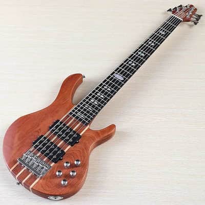 6 String Electric Bass, Sapele Wood Body, Maple Neck, 24 Frets Fretboard image 6