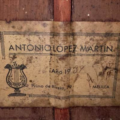Antonio Lopez Martin 1939 handmade classical guitar - high end historical classical guitar - check video! image 12
