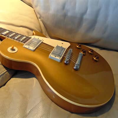 1987 Gibson Les Paul Reissue '59 Goldtop Prehistoric (Tim Shaw PAFs) Nirto Goldtop Rare&Collectable image 5