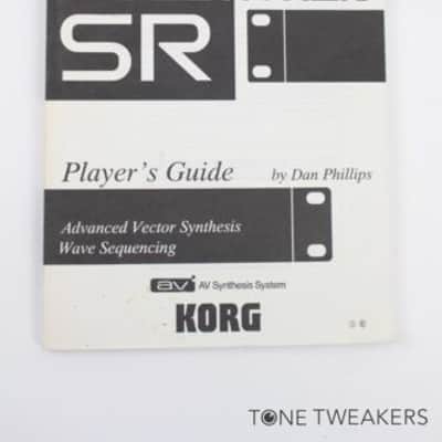KORG WAVESTATION SR PLAYERS GUIDE MANUAL Synthesizer Book VINTAGE GEAR DEALER