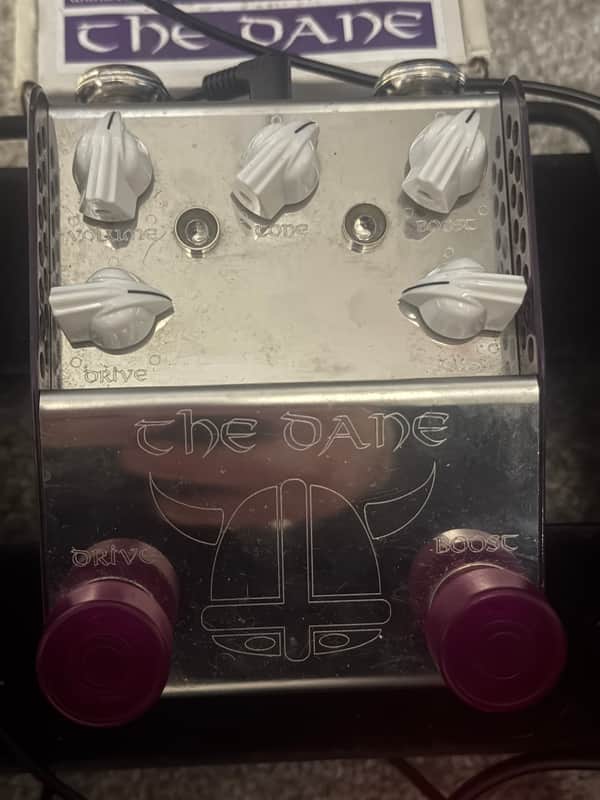 ThorpyFX The Dane Peter Honore Signature Overdrive / Boost 2010s - Silver / Purple image 1