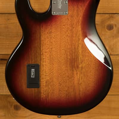 Sterling RAY34SM StingRay Bass - Spalted 3-Tone Sunburst image 2