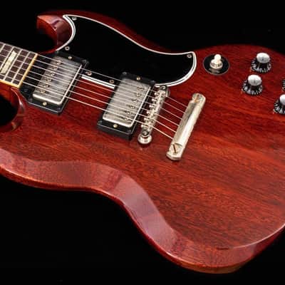 Gibson Custom 1961 Les Paul SG Standard Reissue Stop-Bar VOS Cherry Red image 7
