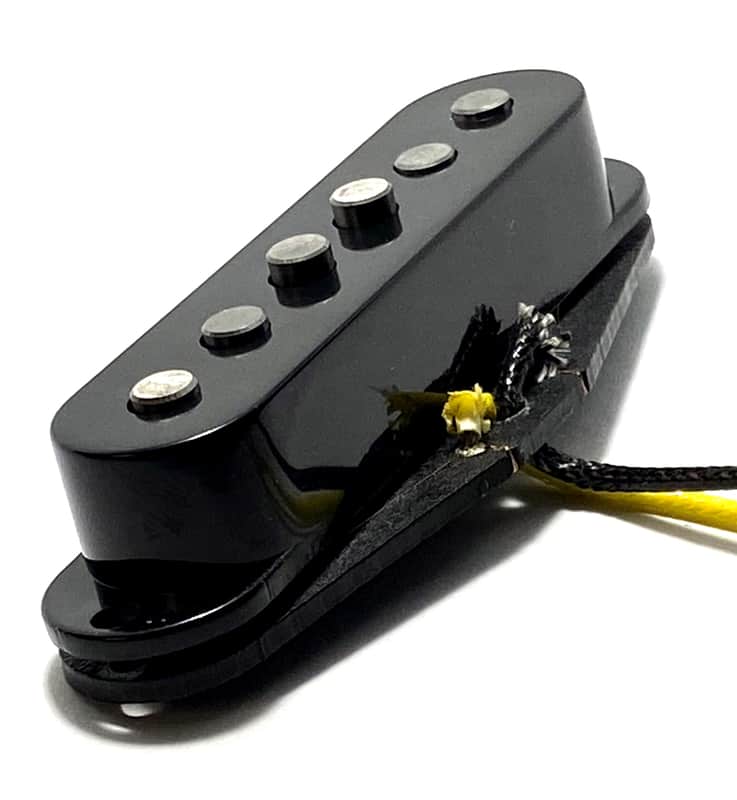 Strat Pure Vintage Middle Position Dedicated Pickup, Early Strat Performance AlNiCo 5 Single Coil, Black Cover image 1