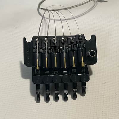 2000's Made in Germany Floyd Rose Speedloader Black Tremolo Bridge Vibrato & Arm Set w/ Strings image 9