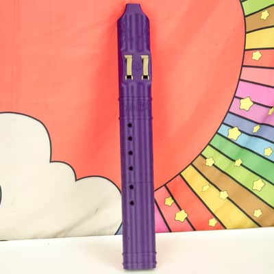 BaFlute F# Medium Low Tone Drone Flute, 432hz Double Chamber Drone Flute, Native American Style Flute, Purple image 2