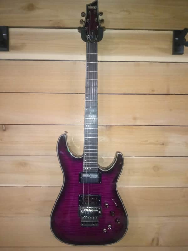 Schecter Blackjack SLS C-1 FR Sustainiac 2015 - see through purple image 1