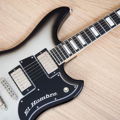2015 Bilt El Hombre Deluxe Electric Guitar Silverburst Lollar Imperials Ebony Fretboard w/ohc image 7
