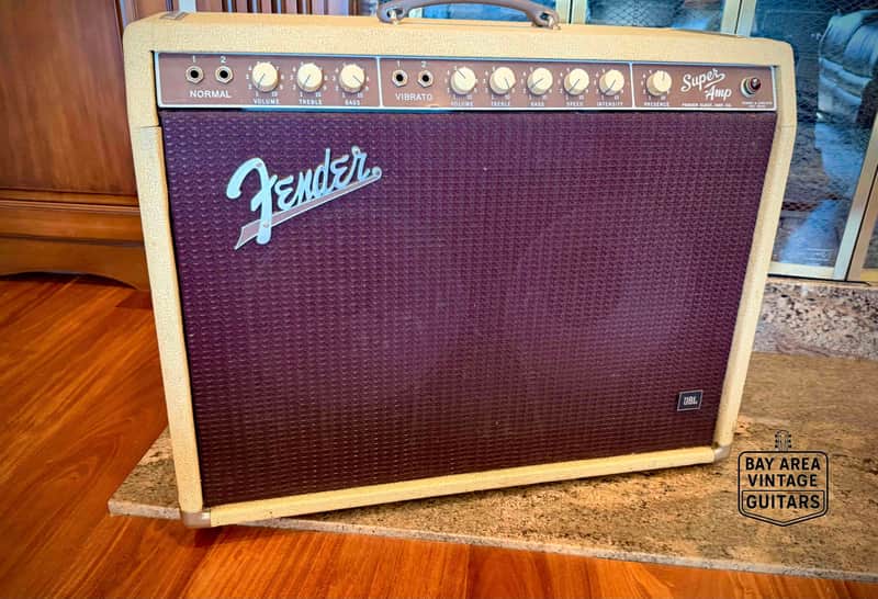 1960 Fender 6G4-A Super Amp - Rare Blonde & Oxblood image 1