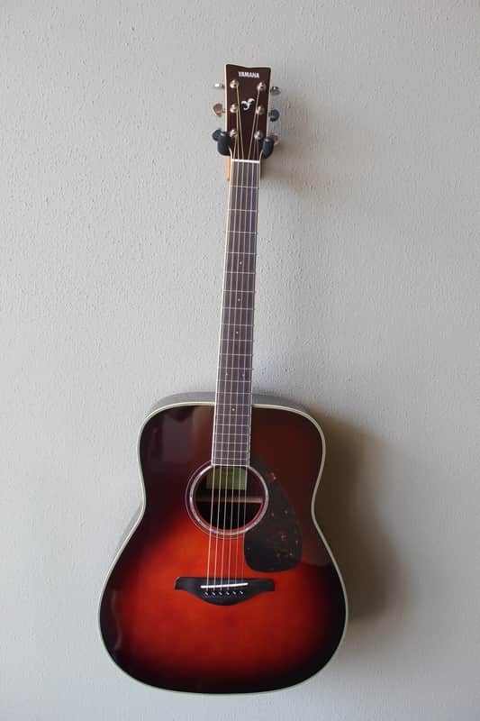 Brand New Yamaha FG830 Dreadnought Acoustic Guitar with Gig Bag - Tobacco Sunburst image 1