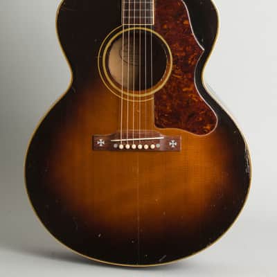 Gibson  J-185 Flat Top Acoustic Guitar (1953), ser. #A-15391, original brown hard shell case. image 3