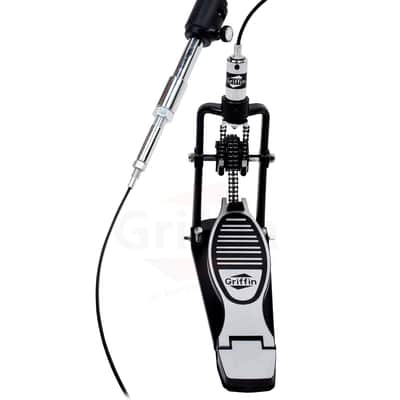Remote Hi Hat Cymbal Stand - GRIFFIN Auxiliary Cable Foot Pedal Drum High HiHat image 5