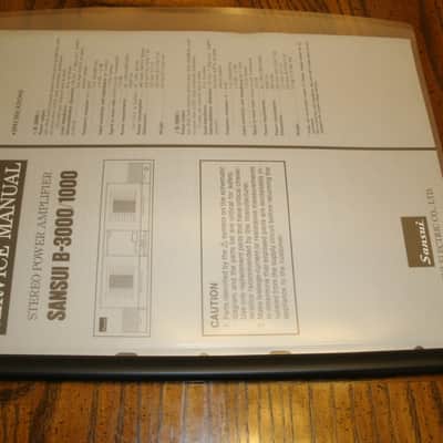 VINTAGE SANSUI B-3000 STEREO POWER AMP AMPLIFIER 120Wx2-METERS-FAN-TESTED image 11