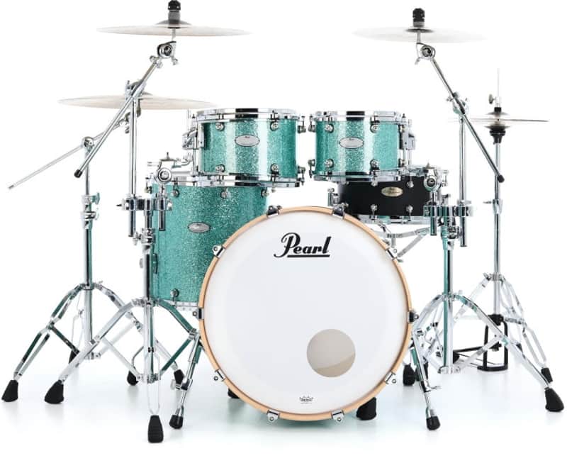Pearl Music City Custom Reference One 4-piece Shell Pack - Turquoise Glass image 1