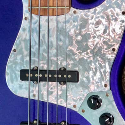 1998 Fender Standard Jazz Bass V 5 string electric bass guitar with fender ata Hardshell case image 6